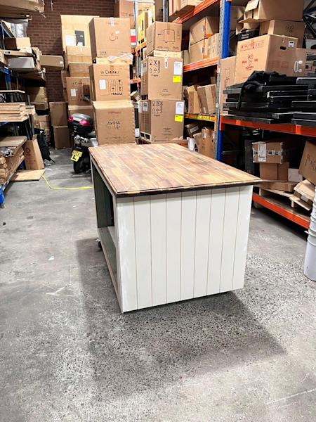 Custom Heavy Duty Timber Coffee Cart White 1600mm - Australia - Di Pacci