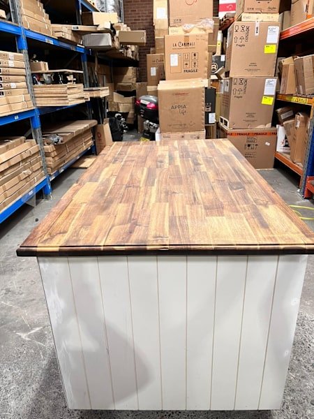 Custom Heavy Duty Timber Coffee Cart White 1600mm - Australia - Di Pacci