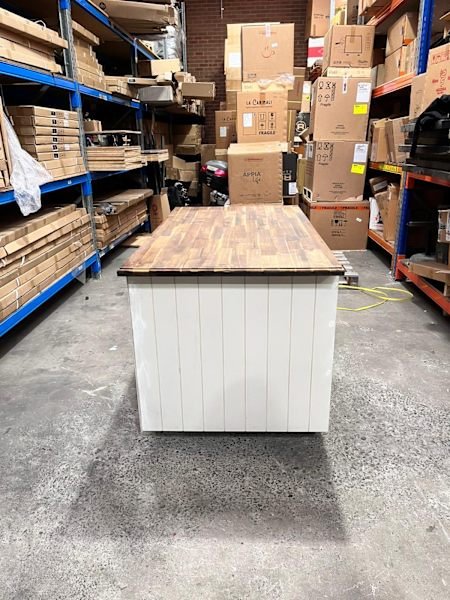Custom Heavy Duty Timber Coffee Cart White 1600mm - Australia - Di Pacci