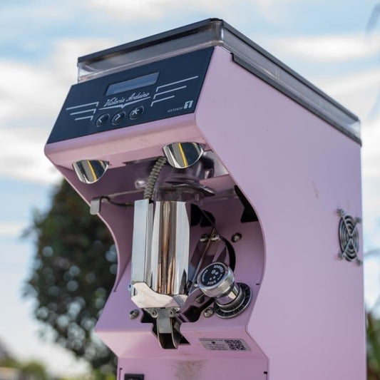 Custom Pre Loved Mythos One Coffee Grinder In Lilac - Australia - Di Pacci