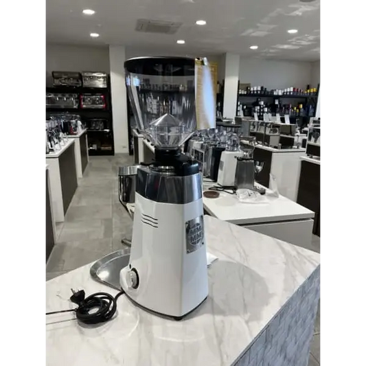 Demo Display Mazzer Kony S White Commercial Coffee Grinder