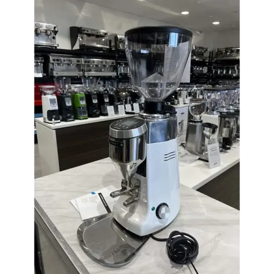 Demo Display Mazzer Kony S White Commercial Coffee Grinder