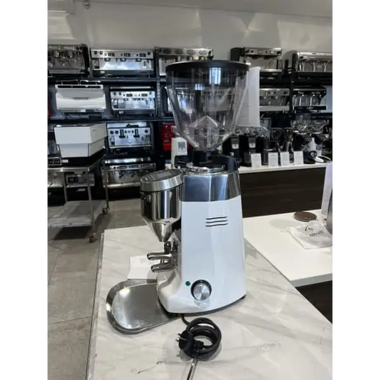 Demo Display Mazzer Kony S White Commercial Coffee Grinder
