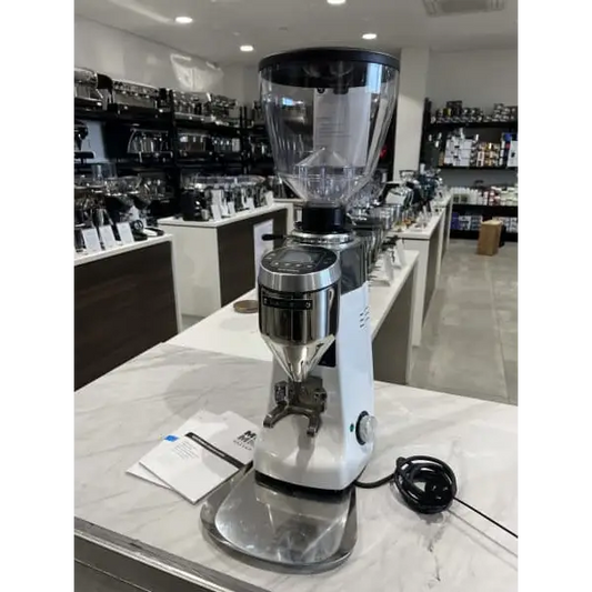 Demo Display Mazzer Kony S White Commercial Coffee Grinder
