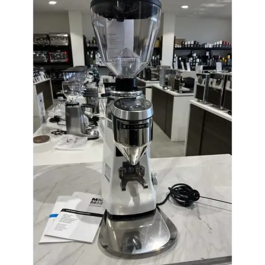 Demo Display Mazzer Kony S White Commercial Coffee Grinder