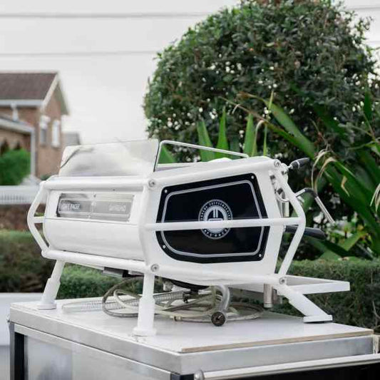 Display Demo Sanremo Cafe Racer Naked White 2 Group Coffee Machine - Australia - Di Pacci