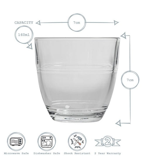 Duralex Gigogne Espresso Glasses - 160ml - Australia - Di Pacci
