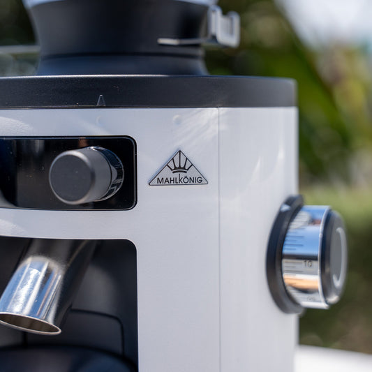 ECM Mechanika VI Slim White Package + Mahlkonig X54 Grinder & Mahlkonig Accessories - Australia - Di Pacci