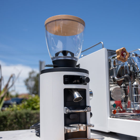 ECM Mechanika VI Slim White Package + Mahlkonig X54 Grinder & Mahlkonig Accessories - Australia - Di Pacci