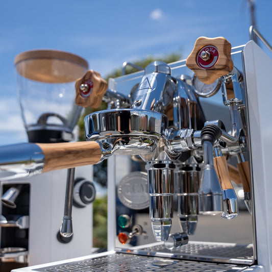 ECM Mechanika VI Slim White Package + Mahlkonig X54 Grinder & Mahlkonig Accessories - Australia - Di Pacci