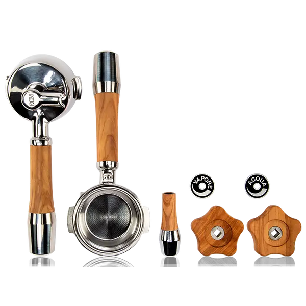 ECM Olive Wood Handle Set with Twist Knobs - ALL