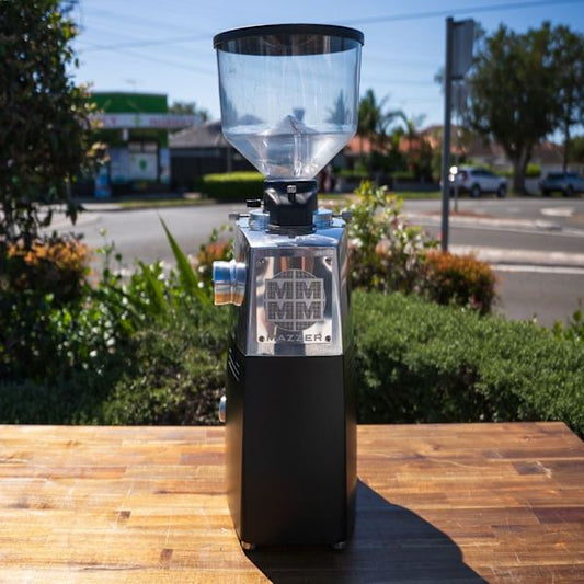 Ex - Demo Display Mazzer Kold S Electric Coffee Grinder – Black | As New - Australia - Di Pacci