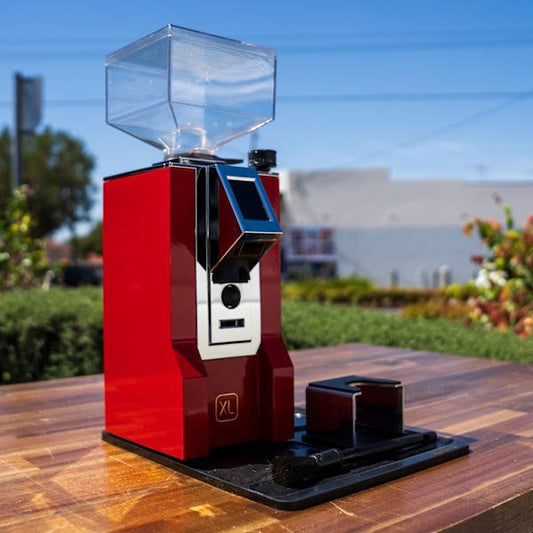 Ex - Demo Eureka XL Coffee Grinder – Red | Rubber Mat Kit | As New - Australia - Di Pacci