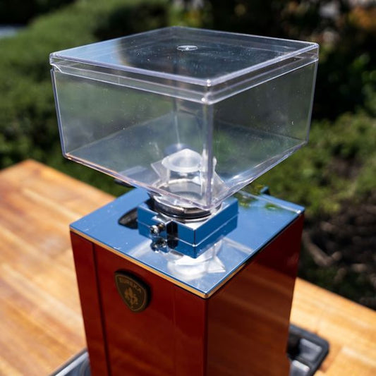 Ex - Demo Eureka XL Coffee Grinder – Red | Rubber Mat Kit | As New - Australia - Di Pacci