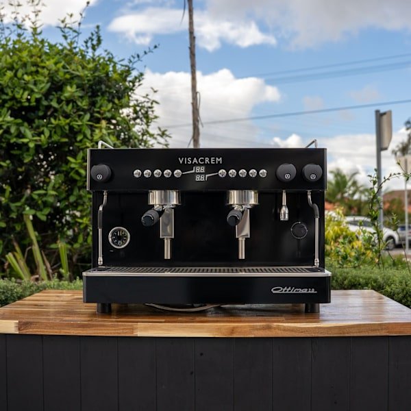 Ex Demo Visacrem 2 Group Tall Cup Shot timers Coffee Machine - Australia - Di Pacci