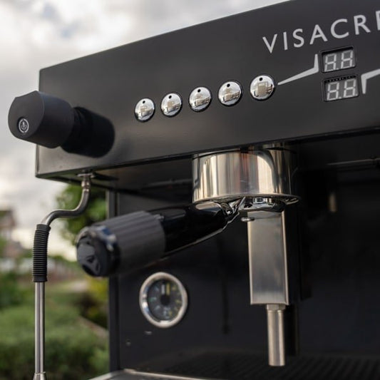 Ex Demo Visacrem 2 Group Tall Cup Shot timers Coffee Machine - Australia - Di Pacci