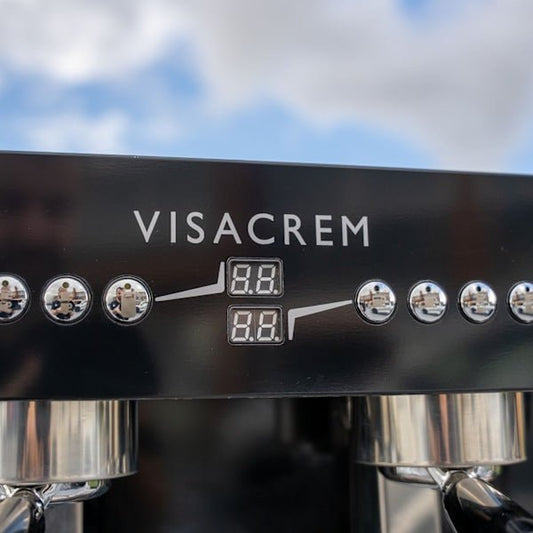Ex Demo Visacrem 2 Group Tall Cup Shot timers Coffee Machine - Australia - Di Pacci