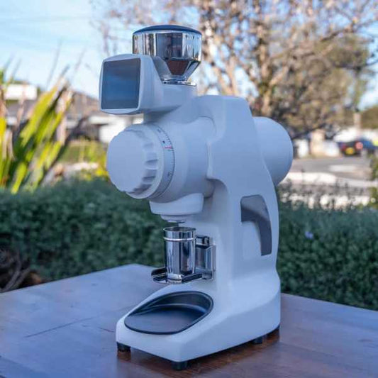 Ex Display Demo Quamar Sirio - Q Coffee Grinder In White - Australia - Di Pacci
