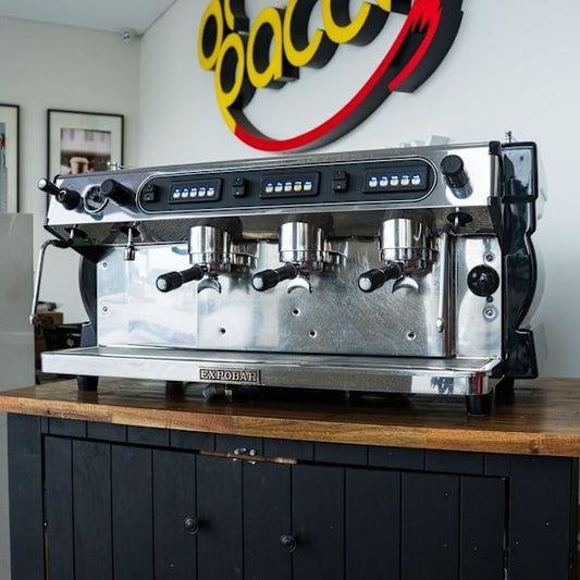 Expobar Ruggero Alfa 3 Group Tall Cup Coffee Machine – Black - Australia - Di Pacci