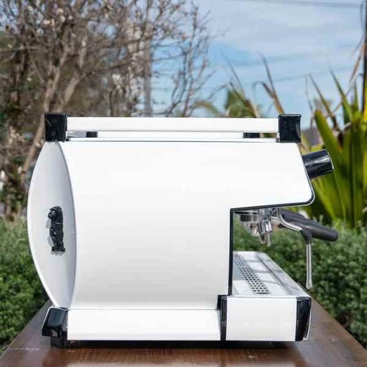 Fully Serviced 3 Group La Marzocco GB5 In Gloss White Coffee Machine - Australia - Di Pacci