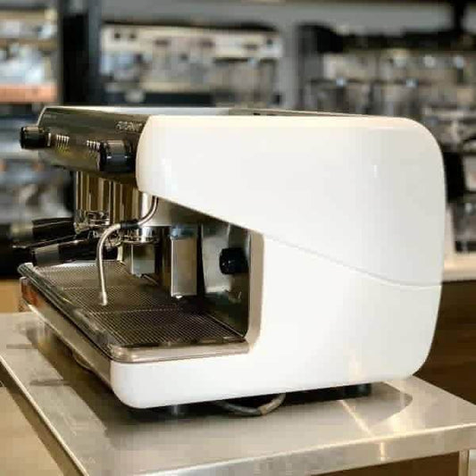 Futurmat 2 group Futurmat White Immaculate Commercial Coffee Machine - Australia - Di Pacci