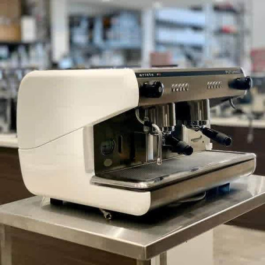 Futurmat 2 group Futurmat White Immaculate Commercial Coffee Machine - Australia - Di Pacci