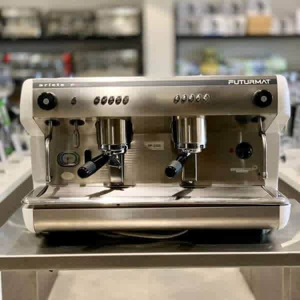 Futurmat 2 group Futurmat White Immaculate Commercial Coffee Machine - Australia - Di Pacci
