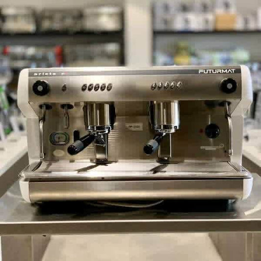 Futurmat 2 group Futurmat White Immaculate Commercial Coffee Machine - Australia - Di Pacci