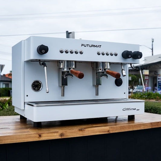 Futurmat Ottima 2.0 Coffee Machine – White – As New - Australia - Di Pacci