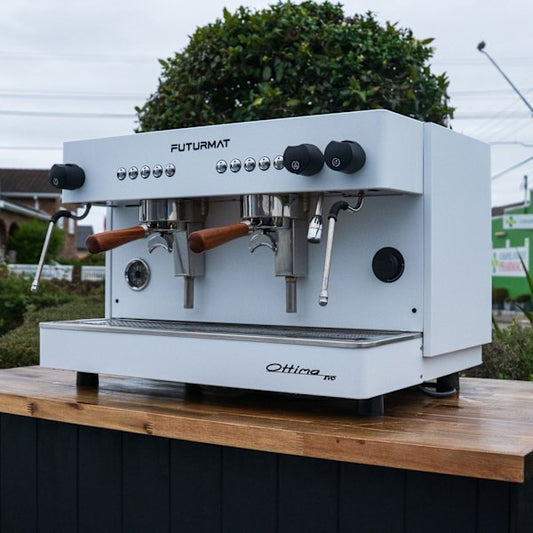 Futurmat Ottima 2.0 Coffee Machine – White – As New - Australia - Di Pacci