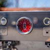 Immaculate 3 Group Custom La Marzocco PB In Black & Brass - Australia - Di Pacci