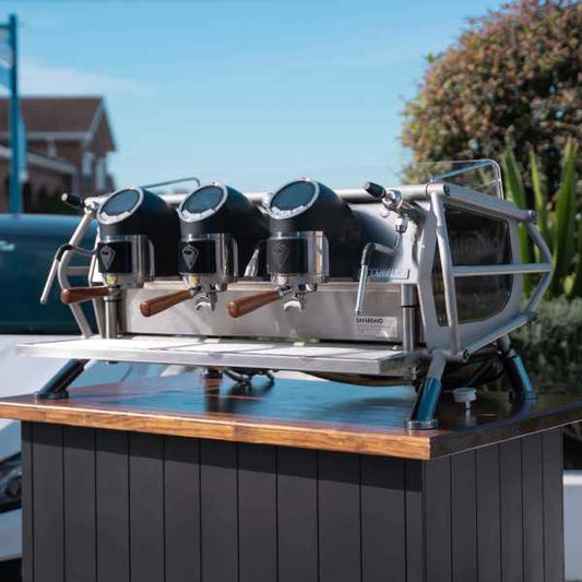 Immaculate 3 Group Sanremo Cafe Racer Commercial Coffee Machine - Australia - Di Pacci