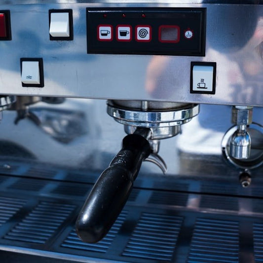 Immaculate La Marzocco Linea AV Gloss White with Chrono Shot Timers - Australia - Di Pacci
