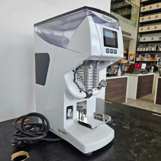 Immaculate Mythos 2 in White Commercial Coffee Grinder - Australia - Di Pacci