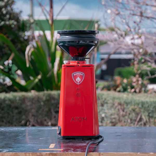 Immaculate Pre Owned Eureka Specialita 75 With Smoke Pump SD Hopper - Australia - Di Pacci