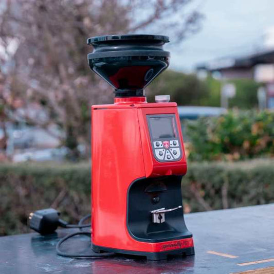 Immaculate Pre Owned Eureka Specialita 75 With Smoke Pump SD Hopper - Australia - Di Pacci