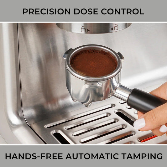 Kenmore Elite Auto - Tamping Espresso Machine Package ( Free 250g coffee, knock bin & 350 Ml Milk Jug - Australia - Di Pacci