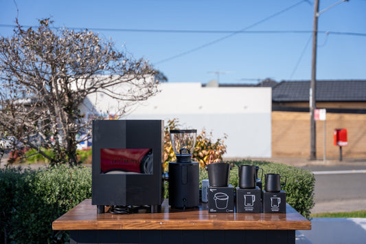 La Carimali Nimble 1 Group Black Coffee Machine, Mahlkonig X54 Grinder & Accessories Package - Australia - Di Pacci