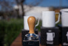 La Carimali Nimble 1 Group White Coffee Machine, Mazzer Mini Electronic A Grinder & Accessories - Australia - Di Pacci