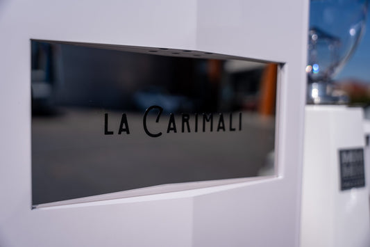 La Carimali Nimble 1 Group White Coffee Machine, Mazzer Mini Electronic A Grinder & Accessories - Australia - Di Pacci