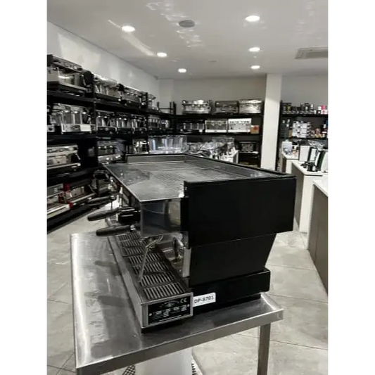 Late Model 3 Group La Marzocco Linea Black Commercial Coffee