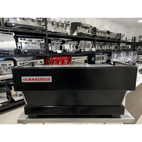 Late Model 3 Group La Marzocco Linea Black Commercial Coffee