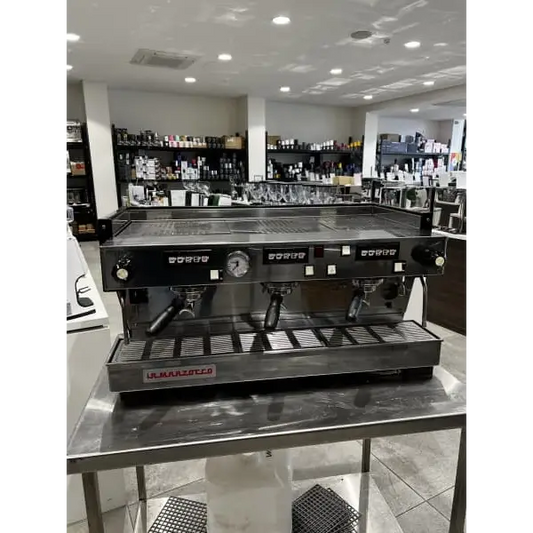 Late Model 3 Group La Marzocco Linea Black Commercial Coffee