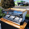 Late Model 3 Group La Marzocco PB – Custom White with Brass Accents - Australia - Di Pacci