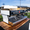 Late Model 3 Group La Marzocco PB – Custom White with Brass Accents - Australia - Di Pacci