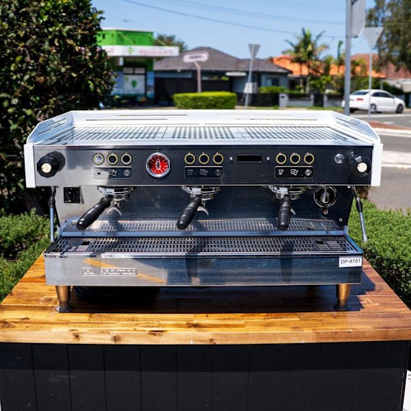 Late Model Pre - Loved 3 Group La Marzocco PB – Tall Cup | Gloss White - Australia - Di Pacci