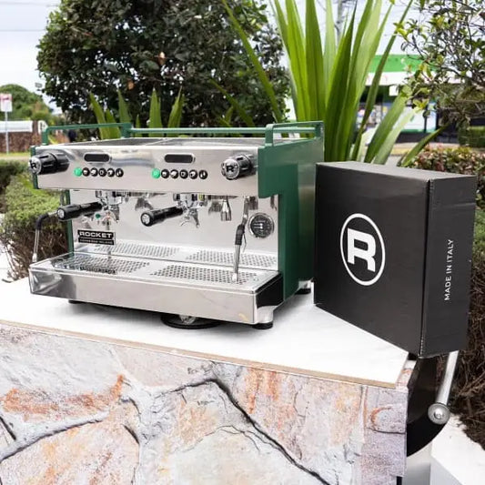 New Custom 2 Group 15 Amp Rocket Boxer Commercial Coffee