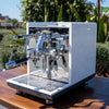 New ECM Synchronika II In Gloss White With Dosserless Grinder PACKAGE - Australia - Di Pacci