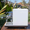 New ECM Synchronika II In Gloss White With Dosserless Grinder PACKAGE - Australia - Di Pacci