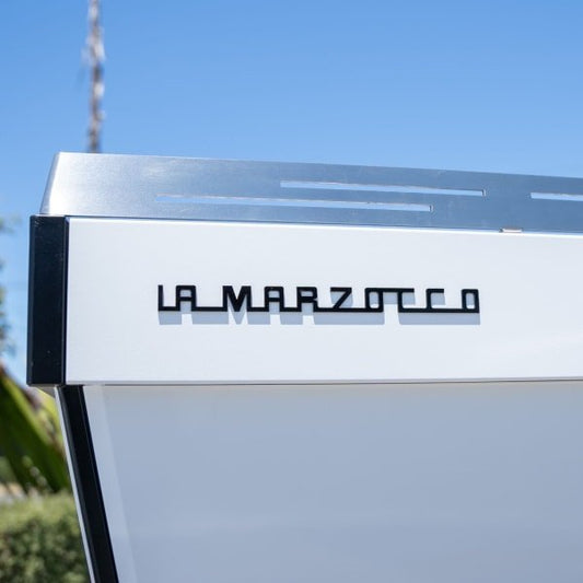 Pre Loved 2 Group Immaculate La Marzocco PB In Gloss White - Australia - Di Pacci